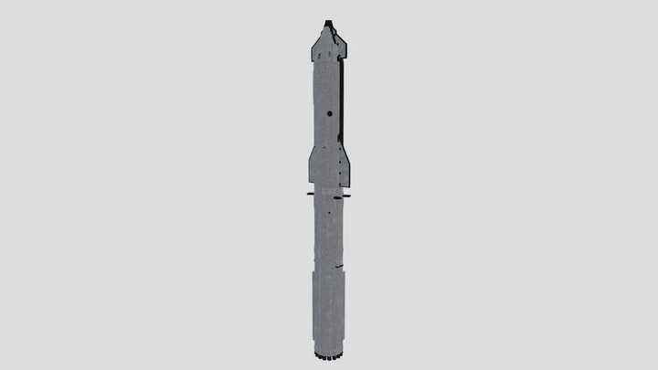 Minecraft Starship 3D Model