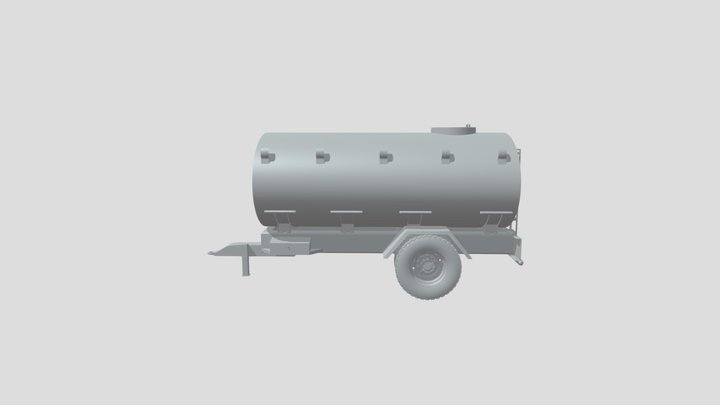 Water Tanker Pakistani 3D Model