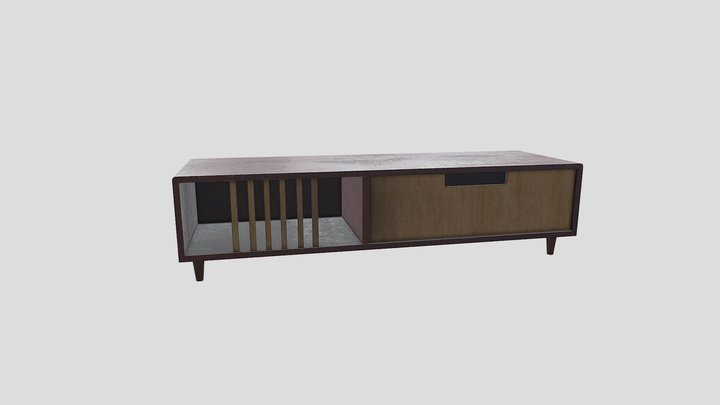 Old Coffee Table 3D Model
