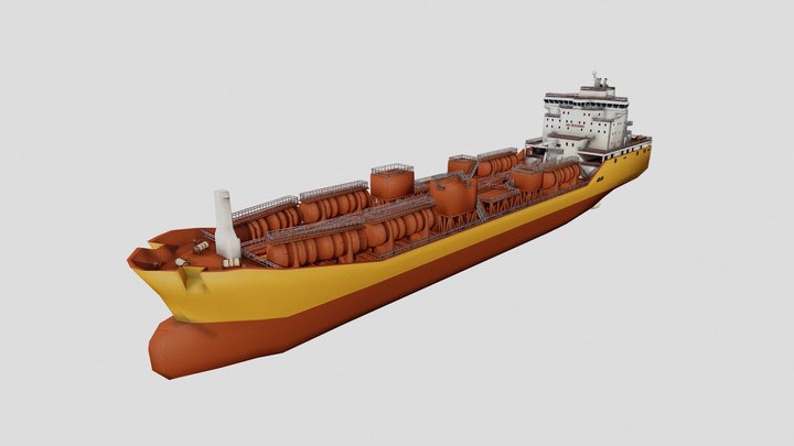 Chemical Tankers 3D Model