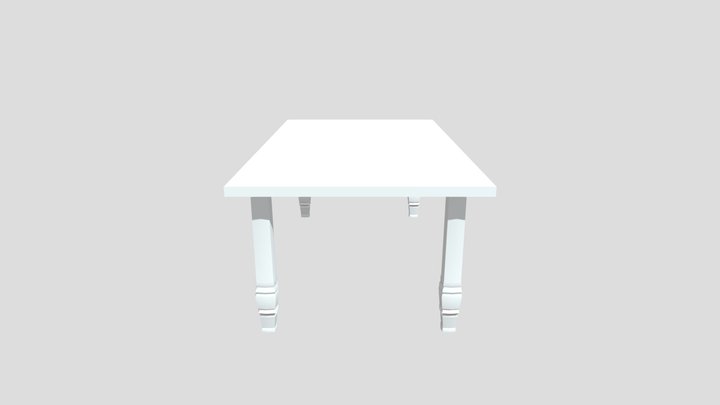 Basic Out Door Table 3D Model