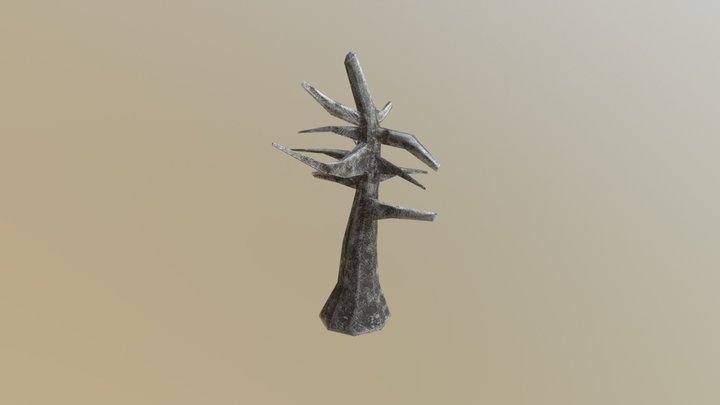 Winter Tree 3D Model