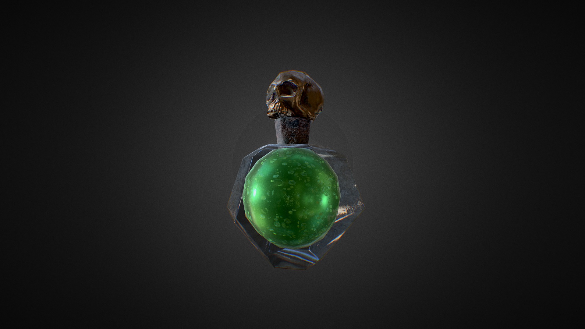 3D model Poison Tube - This is a 3D model of the Poison Tube. The 3D model is about a snail on a glass.