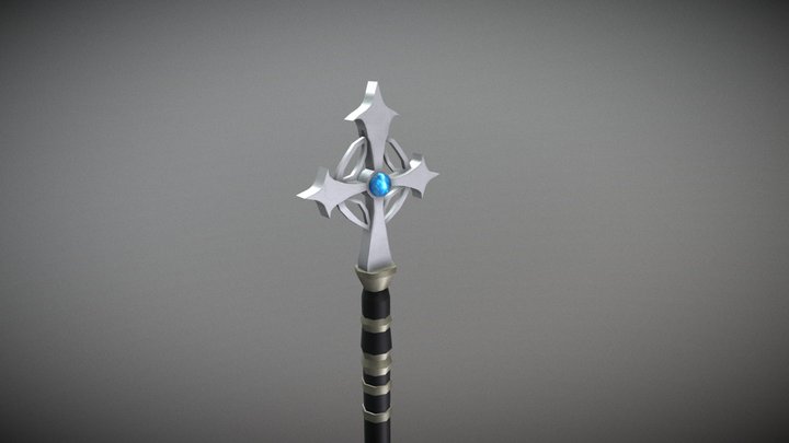 Cleric Staff 3D Model