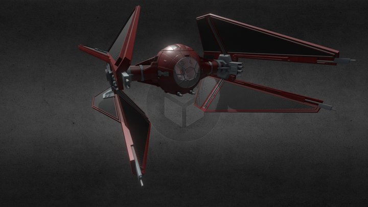 Emperor's Royal Guard TIE/IN starfighter 3D Model