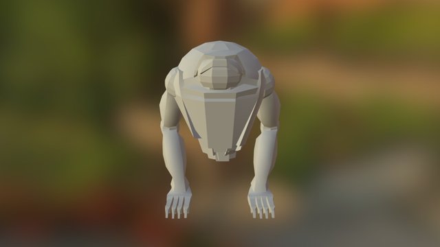 Hipster Monster 0.3 3D Model