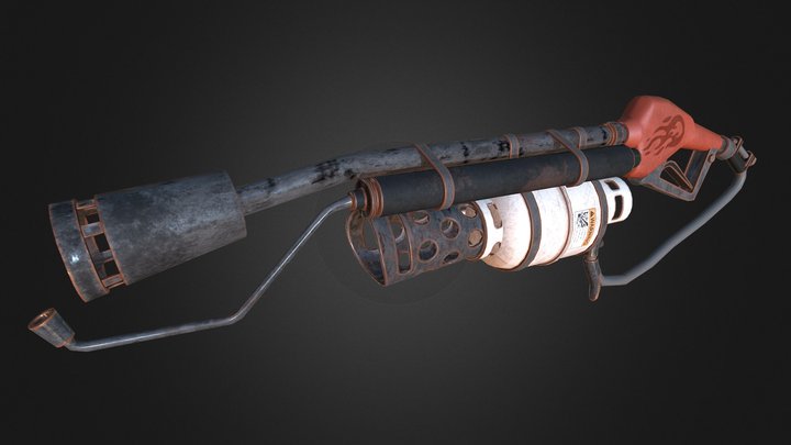 Flame Thrower (Team Fortress 2) 3D Model