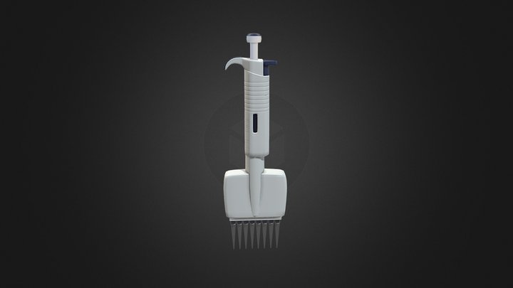 Micropipette Multiple 3D Model