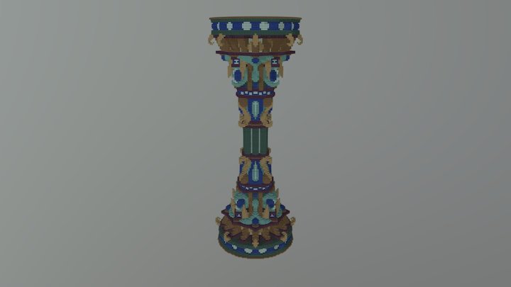 Pillar 175 height 3D Model