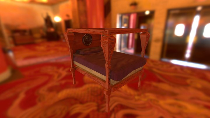 Bed Q Mesh 3D Model