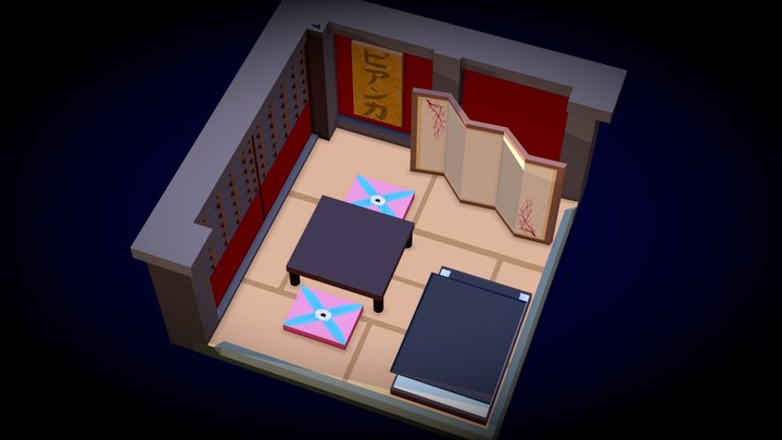 Traditional Japanese Room 3D Model