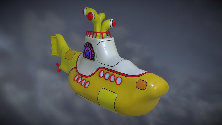 Yellow submarine - Beatles 3D Model