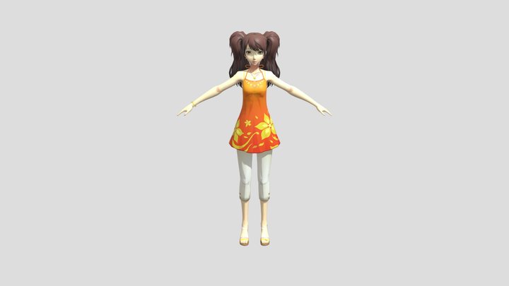 Rise Summer Clothes 3D Model