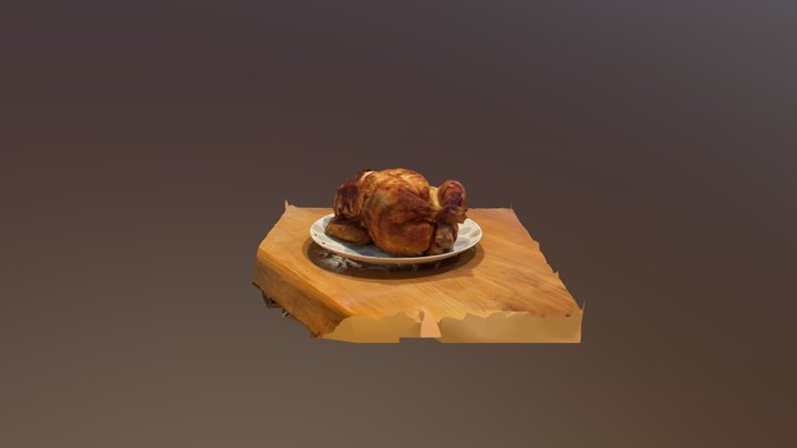 ロティサリーチキン 3D Model
