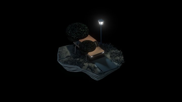 Lonely Night 3D Model
