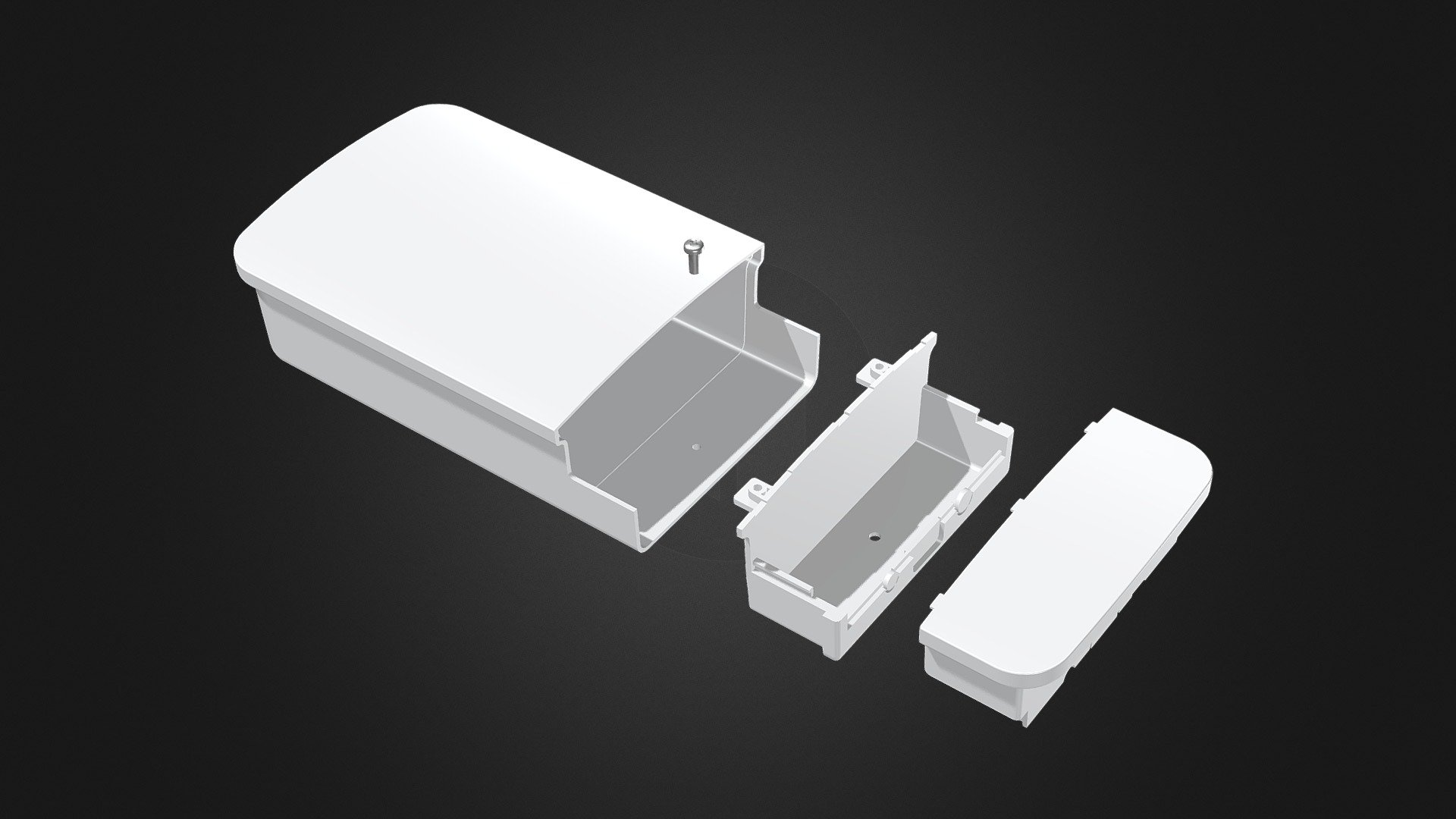 Exploded view - OUTDOOR NETWORK BOX OB series - 3D model by takachitec5 ...