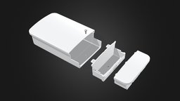 Exploded view - OUTDOOR NETWORK BOX OB series - 3D model by takachitec5 ...