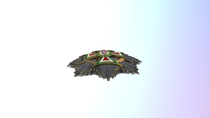 Condecoración Orden de Guadalupe 3D Model
