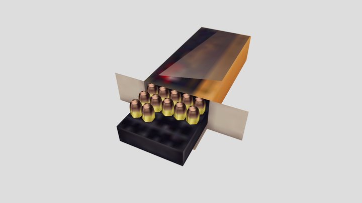 PSX Revolver Ammo Box 3D Model
