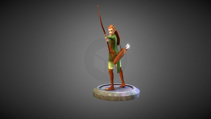 Elven character 3D Model