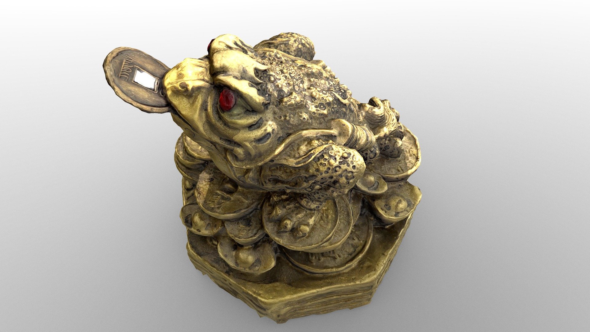 Chinese Feng Shui Money Frog Statue Raw Scan - Download Free 3D model ...