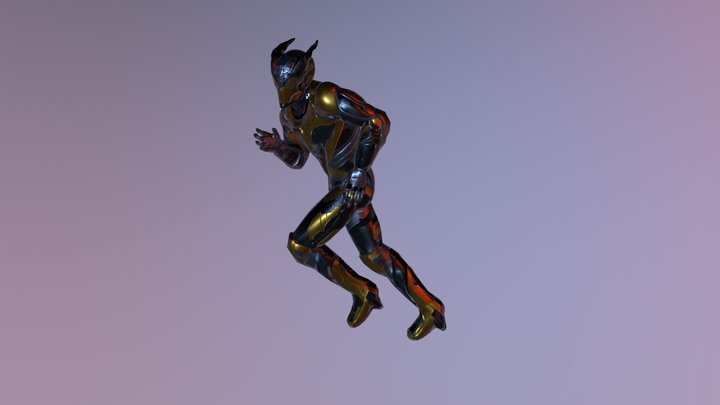 Cyber Mutant Xell 3D Model