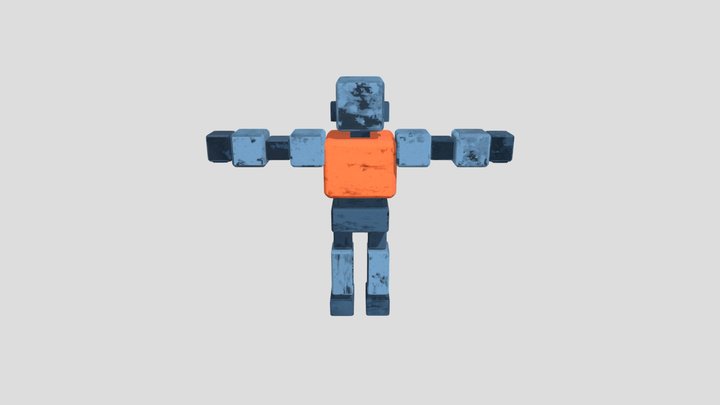 Robot Fornit Texturitzat 3D Model