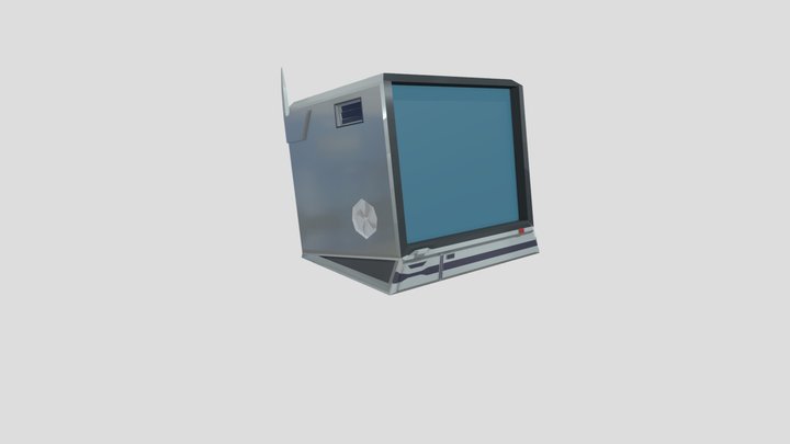 Retro Sci-Fi Terminal - Low Poly