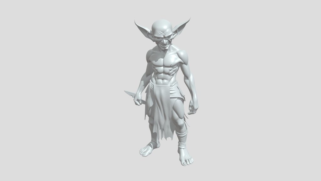 Green goblin-like creature
