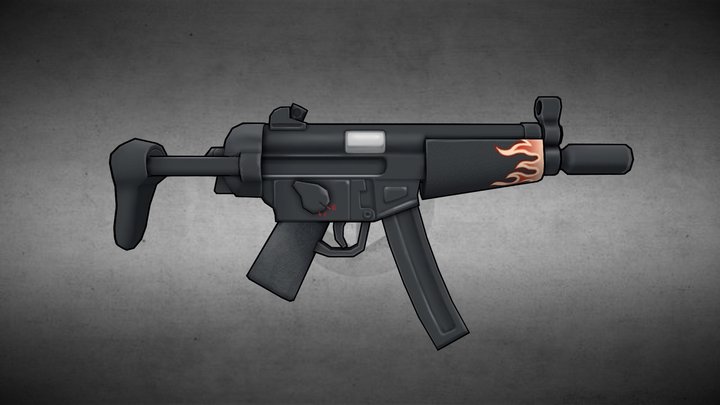 【A series of Mini Weapon】MP5 3D Model