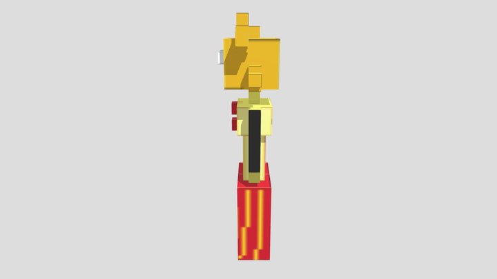 Sun minecraft model 3D Model