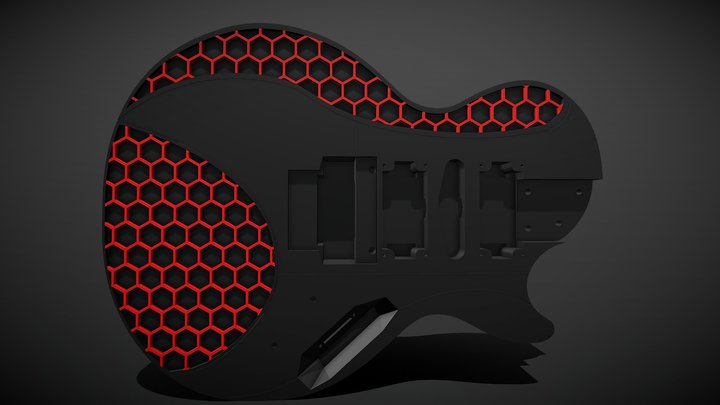 Guitar Modular Printable 3D Model