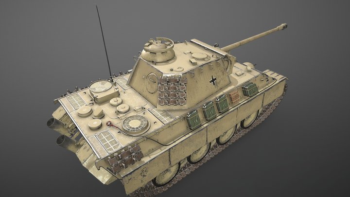 Panther Ausführung G (Late War) 3D Model