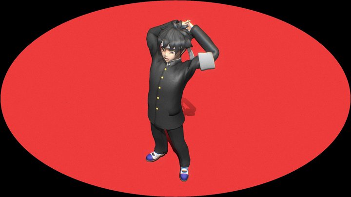 Budo Masuta - Yandere Simulator (Blender V3.6) 3D Model