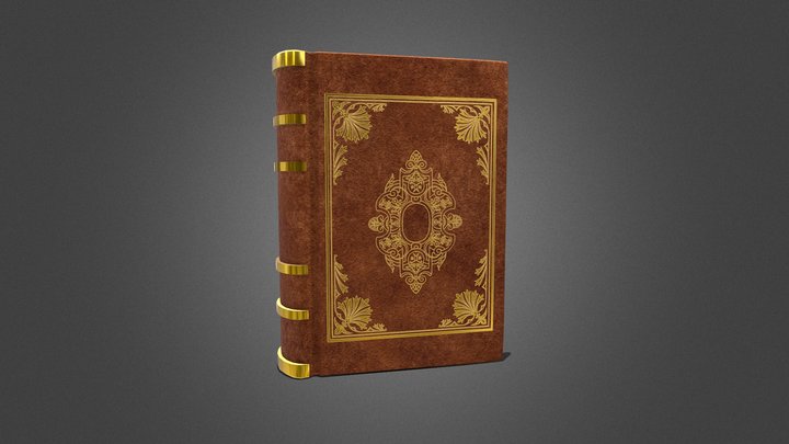 Golden Book 3D Model