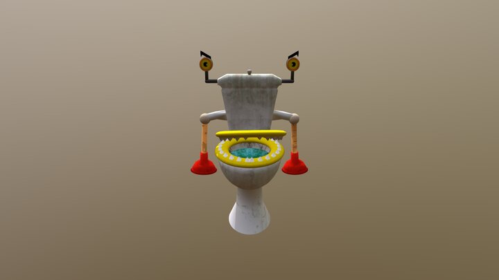 Toilet Endboss 3D Model
