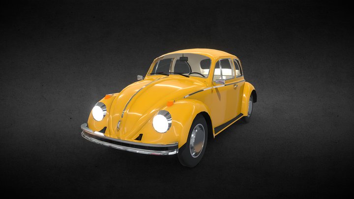 1968 Volkswagen Beetle (LP) 3D Model