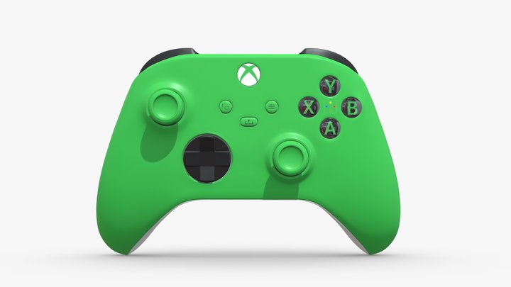 Xbox Series X Controller Velocity Green 3D Model