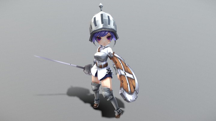 Casual RPG Character - 36 Ruana 3D Model