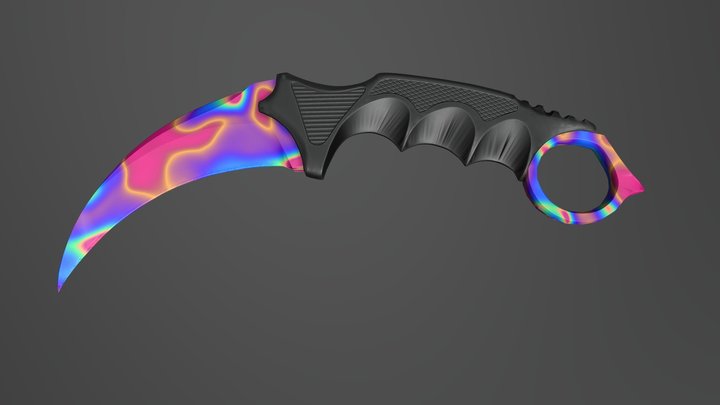 Karambit_LP_Rainbow 3D Model