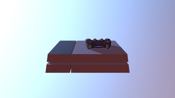 PS4 3D Model