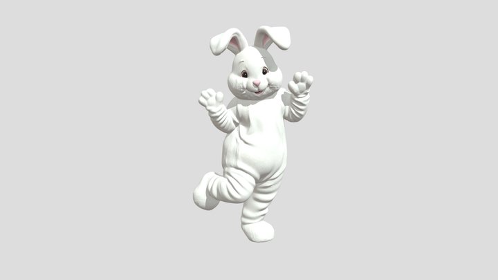 Snowy Bunny Mascot