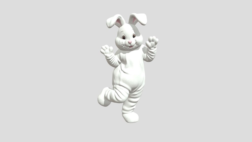 Snowy Bunny Mascot