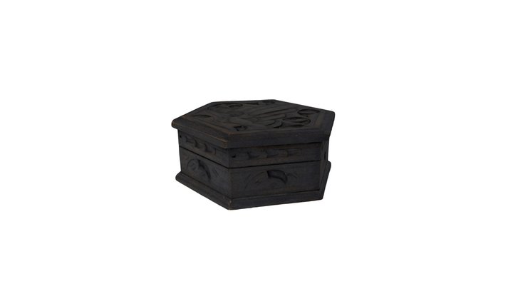Ornate Wooden Box 3D Model