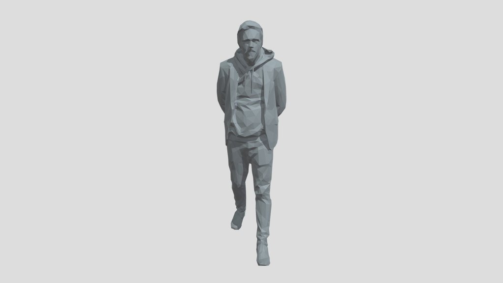 Lowpoly Male Walking
