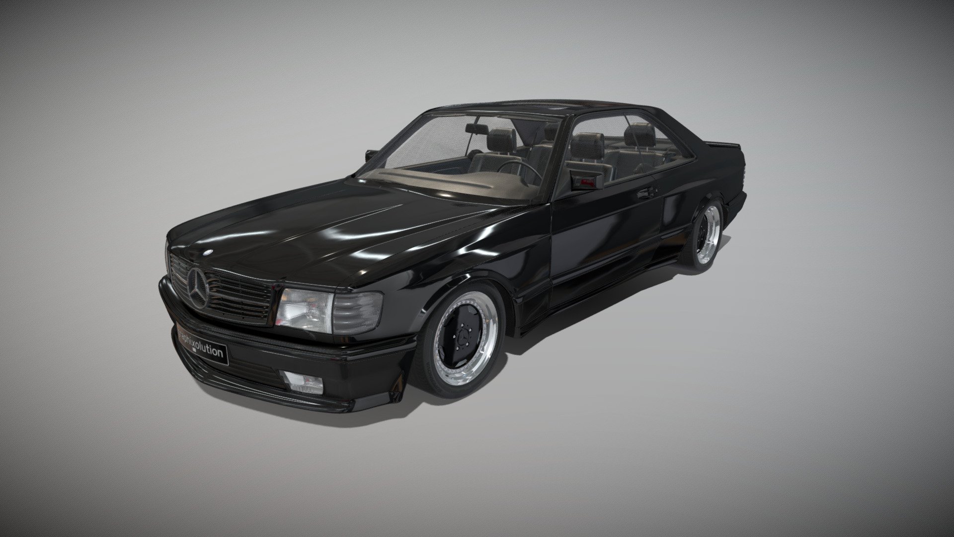 Mercedes Benz 560 SEC C126 AMG Widebody 1986-91 - 3D model