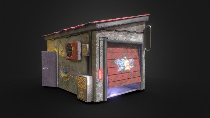 Old Garage | Game Ready | Realistic 3D Model
