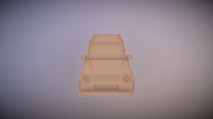 Low Poly Jeep Model 3D Model