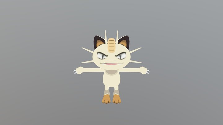 Meowth Mark 3D Model