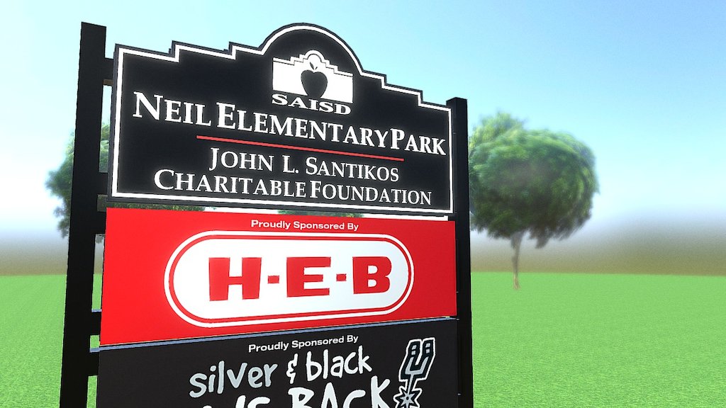 SAISD Park Sign